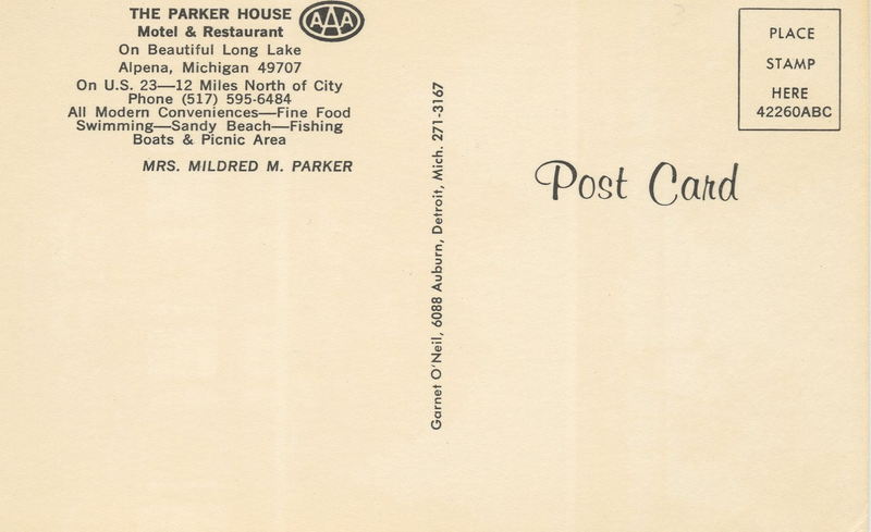 Parker House Motel & Restaurant - Vintage Postcard (newer photo)